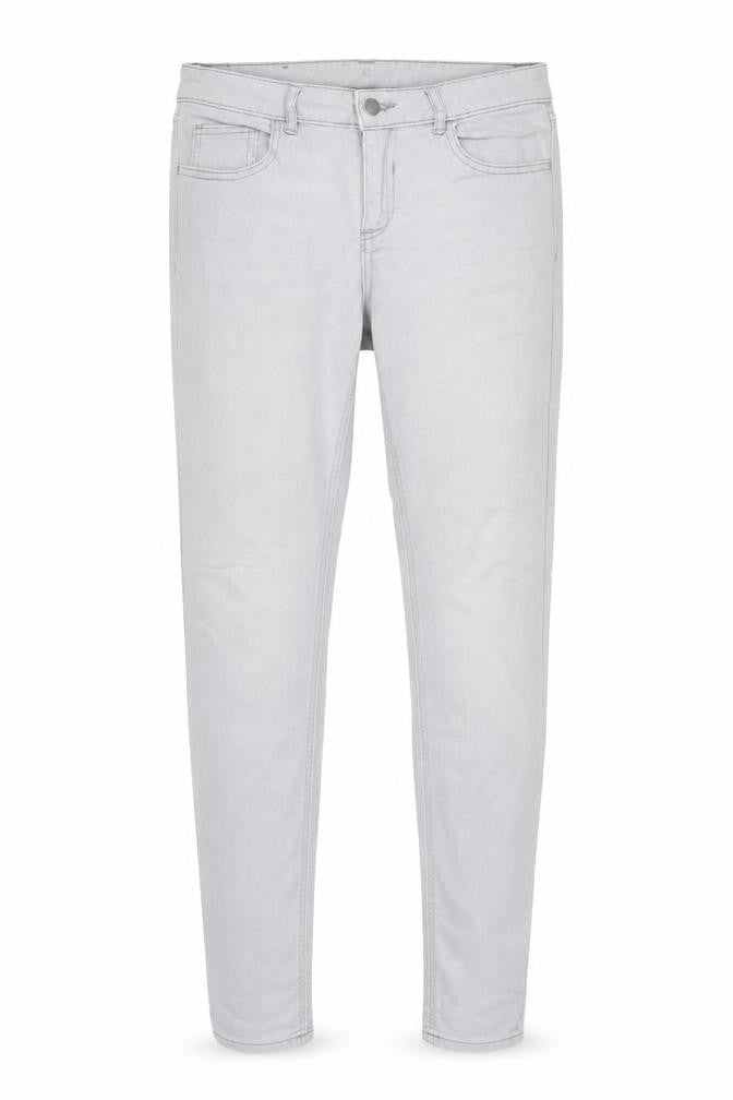 VILA Womens Grey Cotton Skinny Jeans Size 30 in Regular Zip