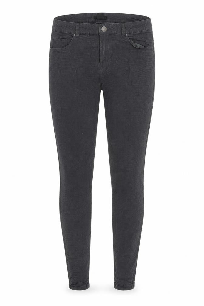 H&M Womens Grey Cotton Skinny Jeans Size 12 Regular Zip