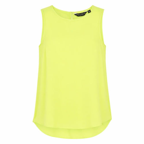 Dorothy Perkins Womens Green Polyester Basic Tank Size 10 Round Neck