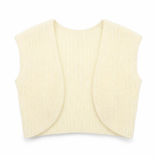 Gap Womens Ivory V-Neck Nylon Vest Jumper Size XS
