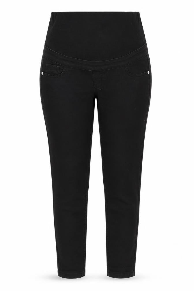 Boohoo Womens Black Cotton Straight Jeans Size 8 Regular