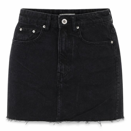 TRF Womens Black Cotton Mini Skirt Size 26 in Zip