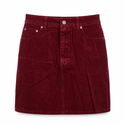 ASOS Womens Red Cotton A-Line Skirt Size 6 Zip