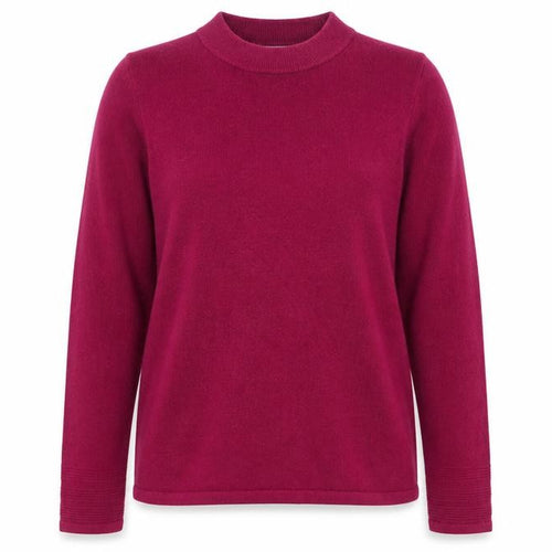 Marks and Spencer Womens Purple Round Neck Acrylic Pullover Jumper Size 12
