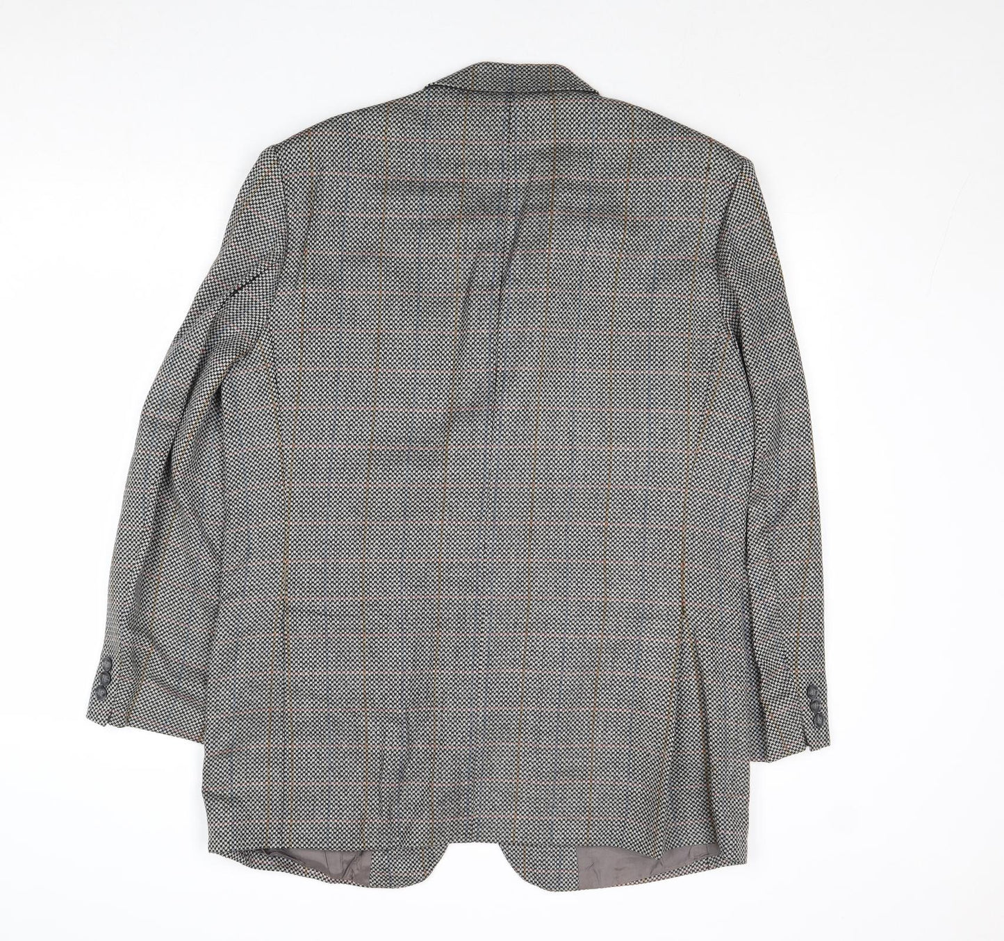 Berwin Mens Grey Wool Jacket Suit Jacket Size 42 Regular