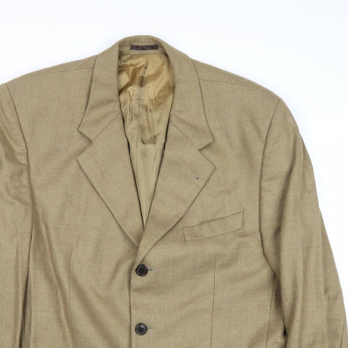 Nicholas Rowe Mens Brown Wool Jacket Suit Jacket Size 40 Regular
