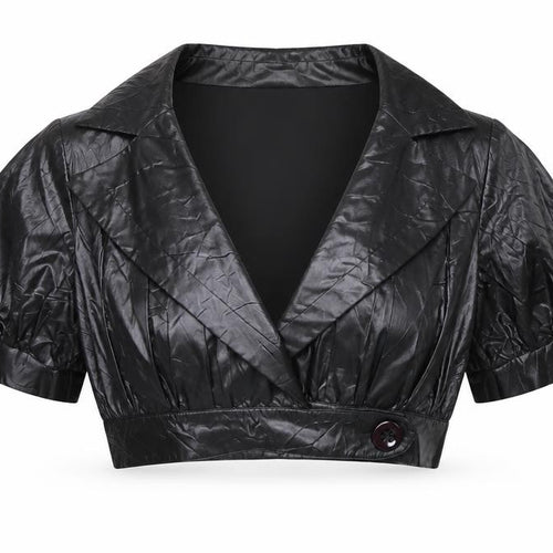 Pick Up Womens Black Jacket Blazer Size M Buckle