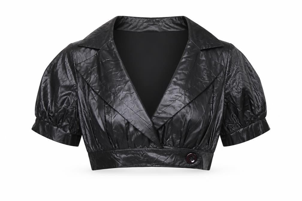 Pick Up Womens Black Jacket Blazer Size M Buckle