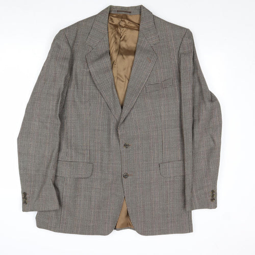 Marks and Spencer Mens Brown Wool Jacket Suit Jacket Size 42 Regular