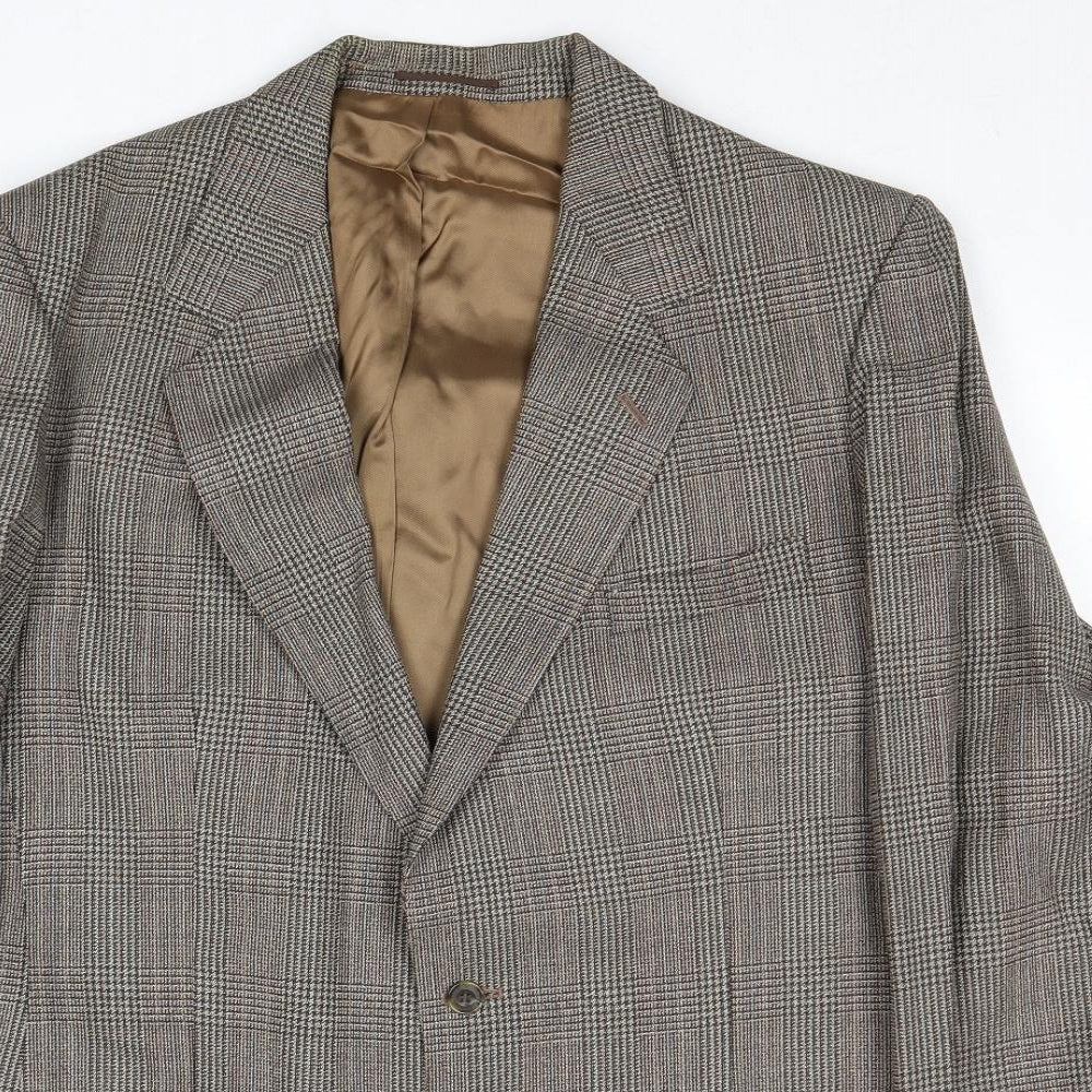 Marks and Spencer Mens Brown Wool Jacket Suit Jacket Size 42 Regular