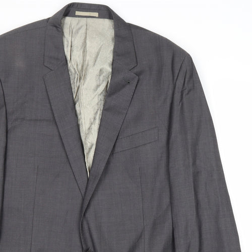 NEXT Mens Grey Wool Jacket Suit Jacket Size 44 Regular