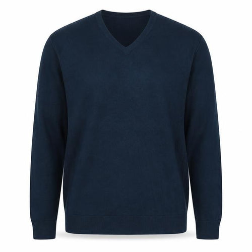 Twisted Soul Mens Blue Round Neck Acrylic Pullover Jumper Size L Long Sleeve