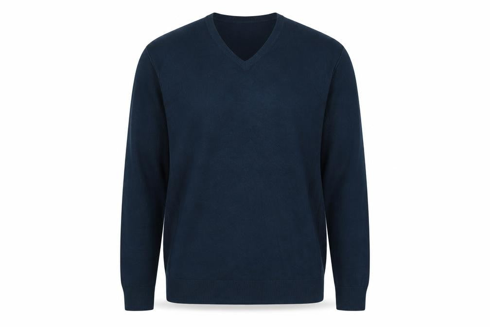 Twisted Soul Mens Blue Round Neck Acrylic Pullover Jumper Size L Long Sleeve