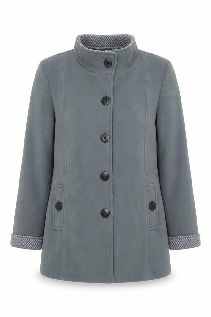 Anne De Lancay Womens Green Jacket Size M Button