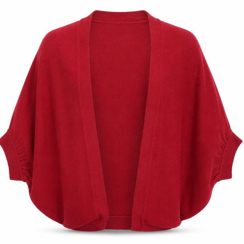Key West Womens Pink V-Neck Acrylic Shrug Jumper Size S
