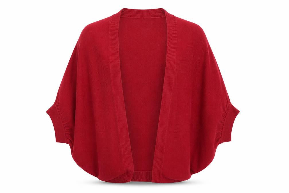 Key West Womens Pink V-Neck Acrylic Shrug Jumper Size S