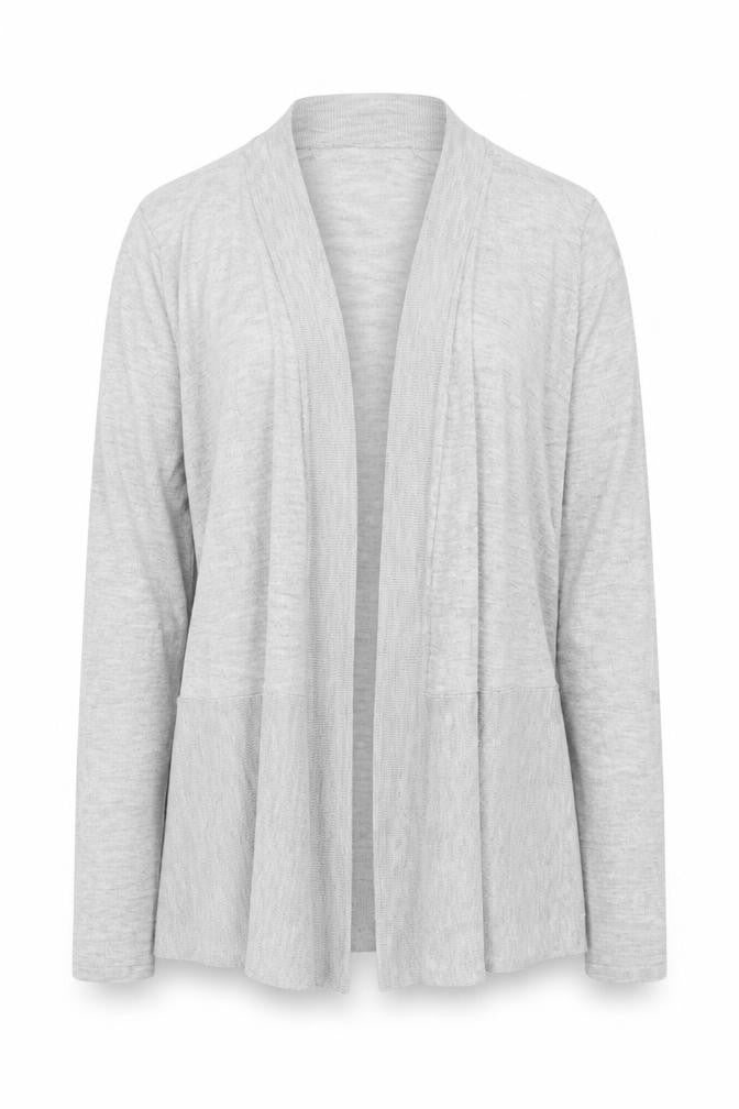 Marks and Spencer Womens Grey V-Neck Polyamide Cardigan Jumper Size 14