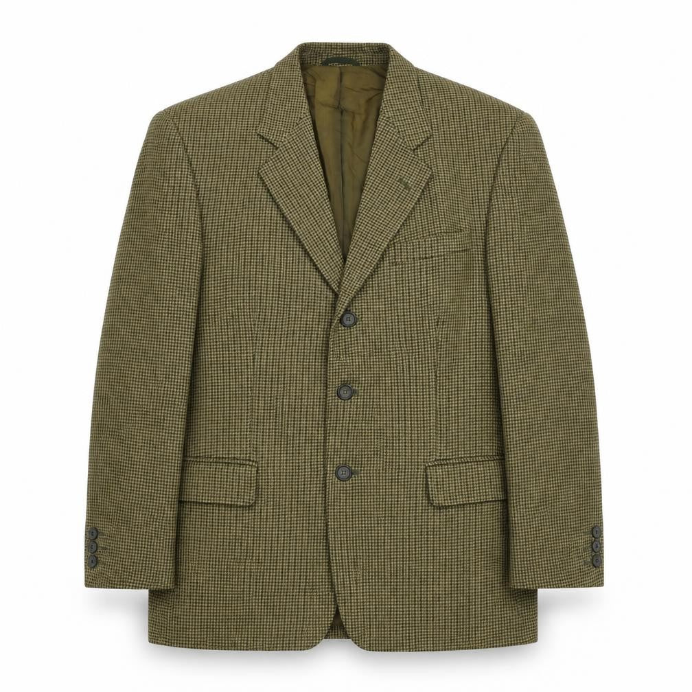Front view of West Lake men’s brown wool jacket suit jacket, size M, regular