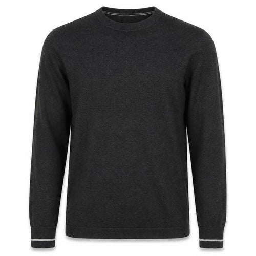 Burton Mens Grey Round Neck Cotton Pullover Jumper Size S Long Sleeve