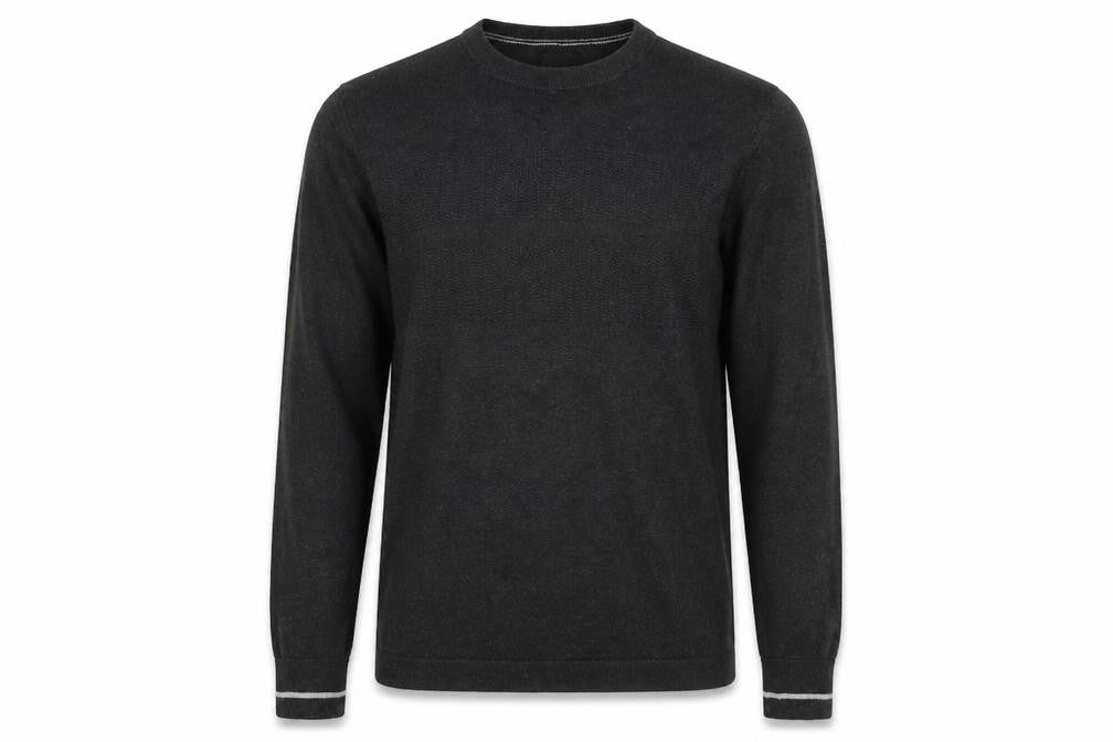 Burton Mens Grey Round Neck Cotton Pullover Jumper Size S Long Sleeve