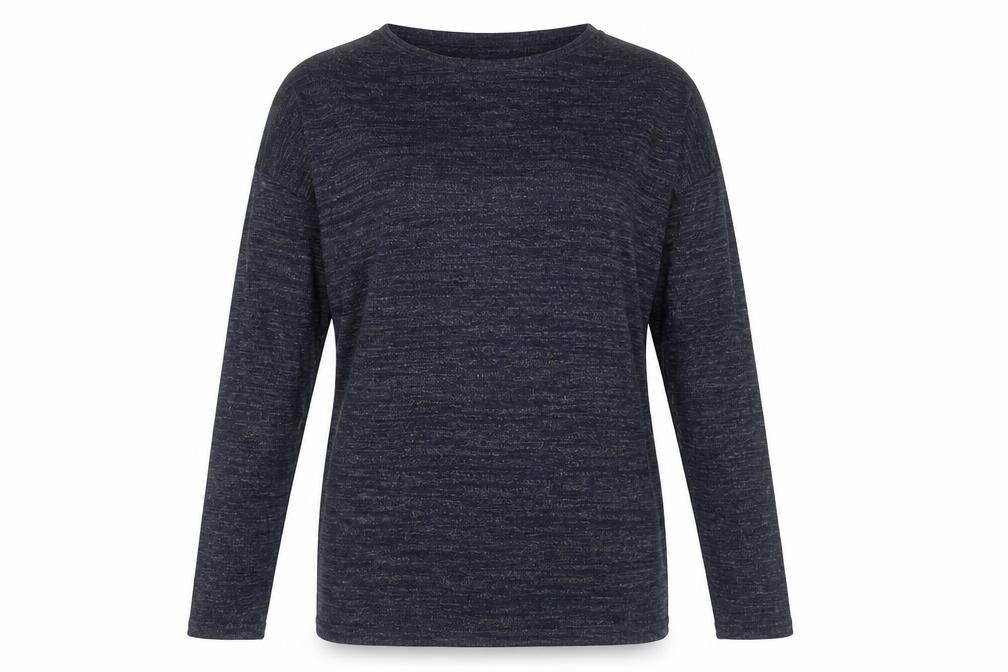 Bershka Womens Blue Round Neck Cotton Pullover Jumper Size XS