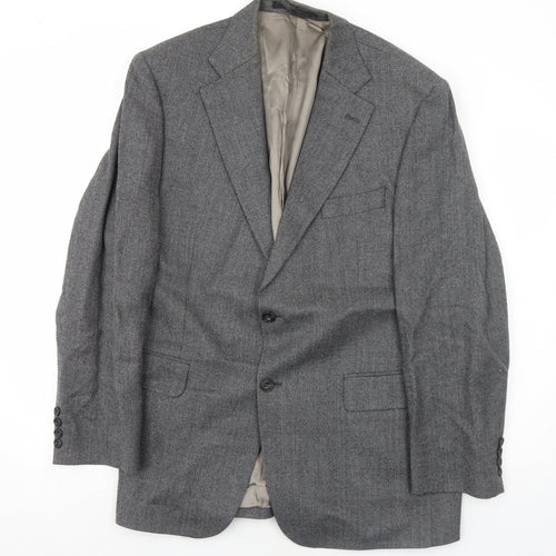 Marks and Spencer Mens Grey Wool Jacket Suit Jacket Size 42 Regular