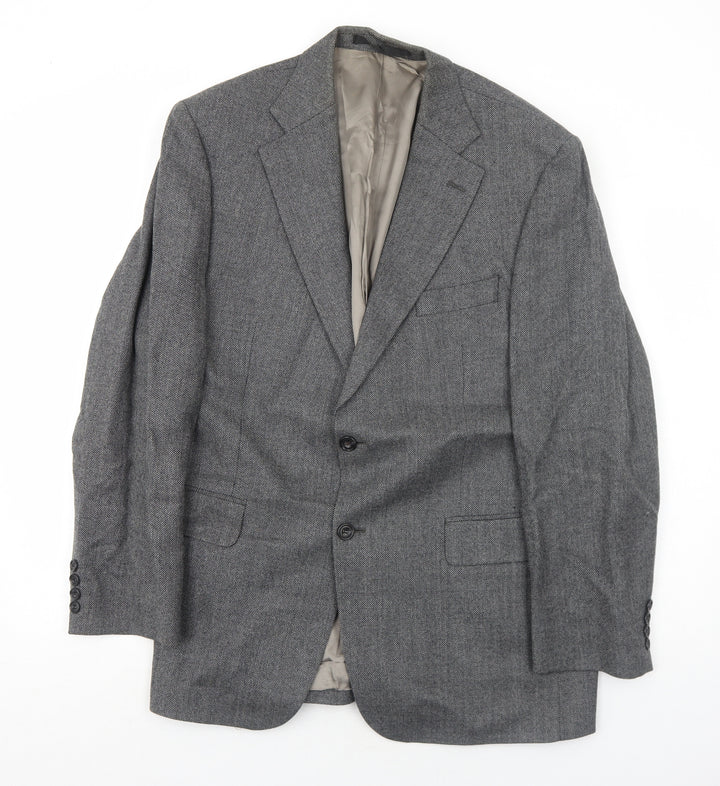 Marks and Spencer Mens Grey Wool Jacket Suit Jacket Size 42 Regular