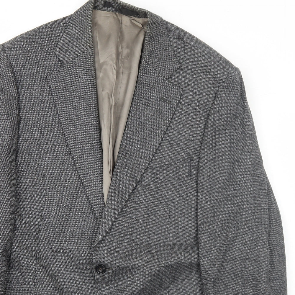 Marks and Spencer Mens Grey Wool Jacket Suit Jacket Size 42 Regular