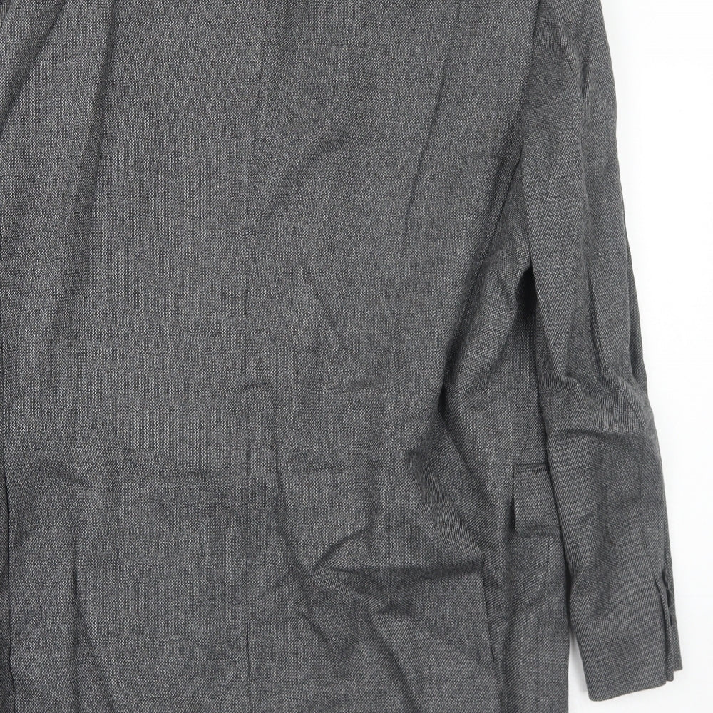 Marks and Spencer Mens Grey Wool Jacket Suit Jacket Size 42 Regular