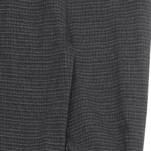 Harry Hall Womens Black Check Polyester Trousers Size 32 in Regular Zip - Jodhpurs