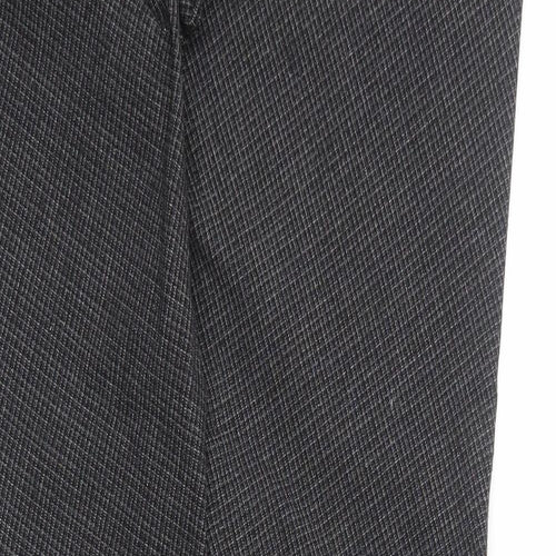 Harry Hall Womens Black Check Polyester Trousers Size 32 in Regular Zip - Jodhpurs