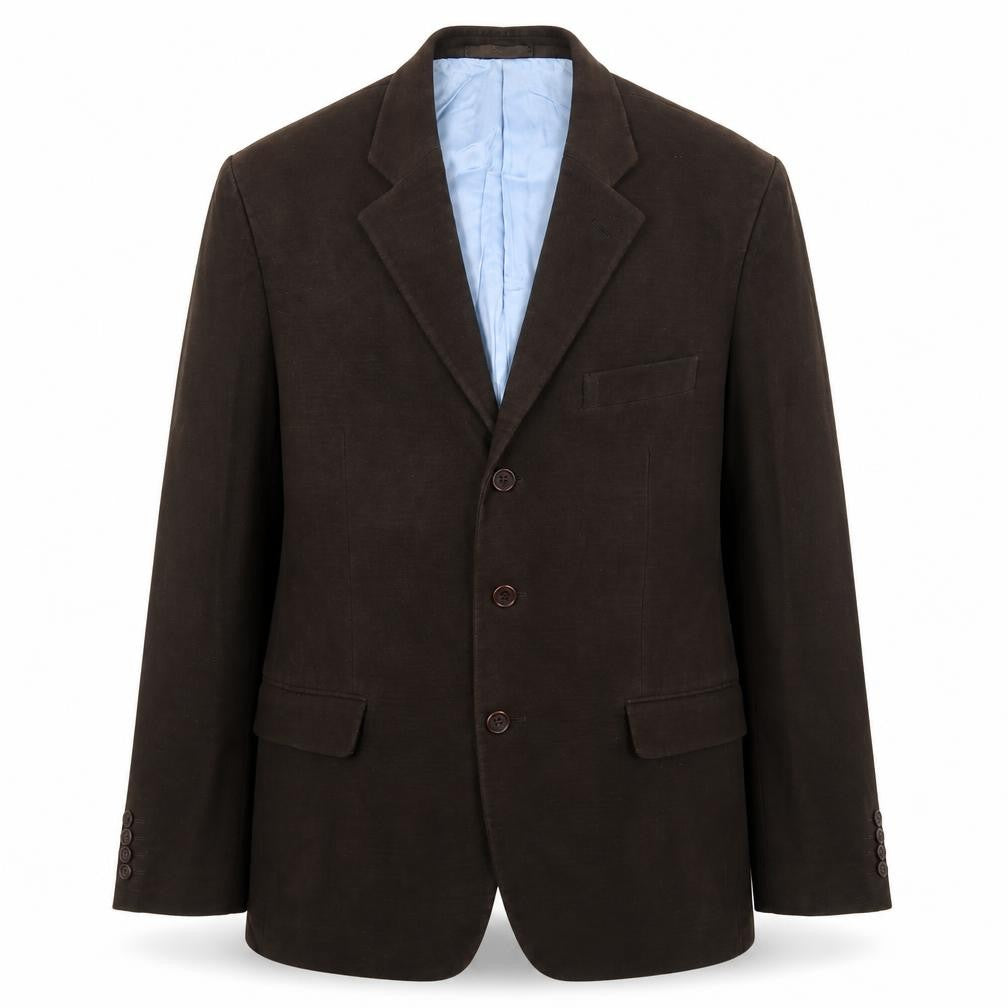 Sartorio Mens Brown Polyester Jacket Blazer Size 42 Regular