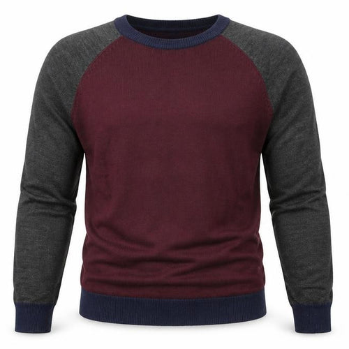 New Look Mens Purple Round Neck Acrylic Pullover Jumper Size S Long Sleeve