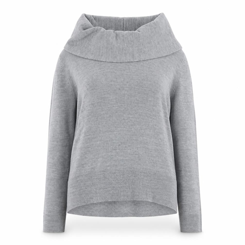 Damart Womens Grey Roll Neck Acrylic Pullover Jumper Size 18