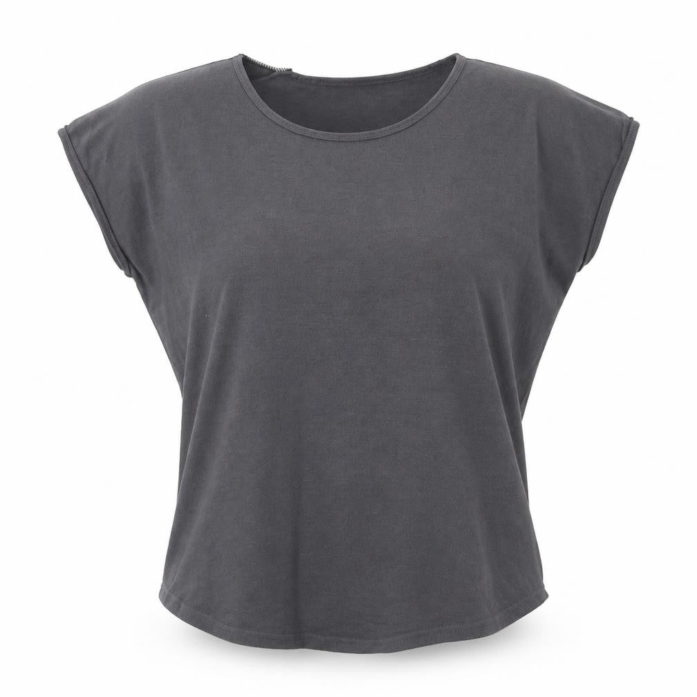 Apricot Womens Grey Polyester Basic T-Shirt Size 12 Round Neck