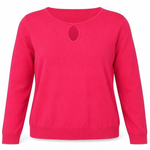 Marks and Spencer Womens Pink Round Neck Acrylic Pullover Jumper Size 14