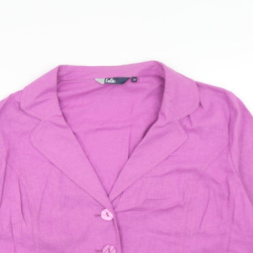 EWM Womens Purple Jacket Blazer Size 22 Button