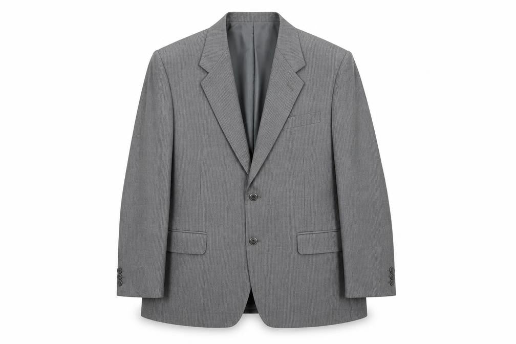 Chatsworth Mens Grey Wool Jacket Suit Jacket Size 42 Regular