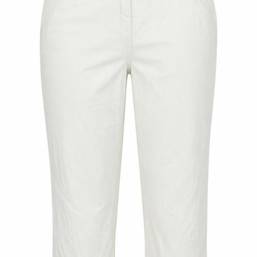 Bianca Womens Ivory Polyester Cropped Trousers Size 18 Regular Zip