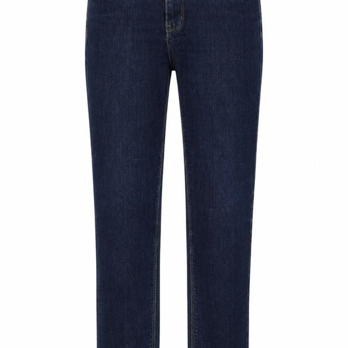 Marc Lauge Womens Blue Cotton Straight Jeans Size 8 Regular Zip