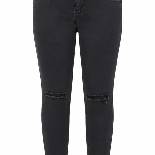 Topshop Womens Black Cotton Skinny Jeans Size 28 in L30 in Regular Zip