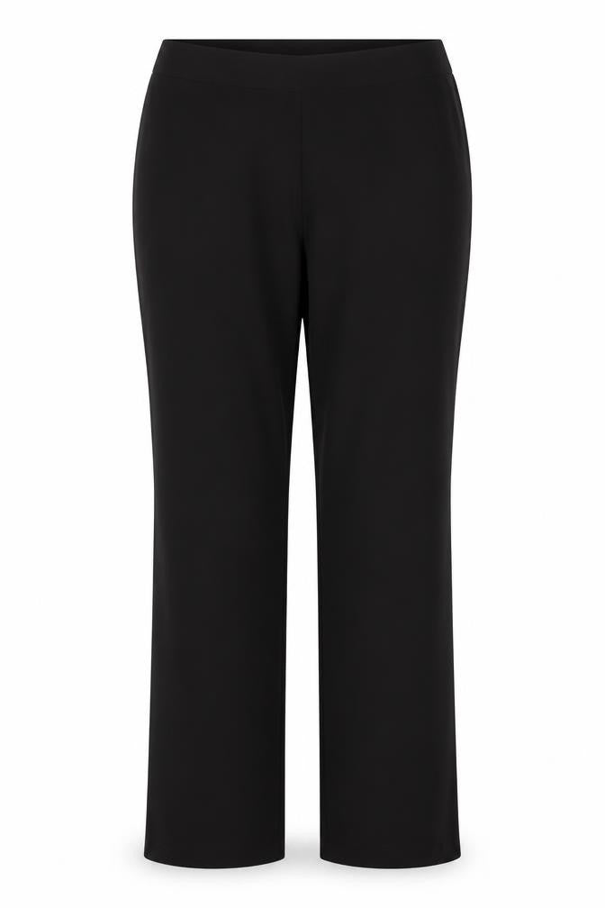 Marks and Spencer Womens Black Viscose Trousers Size 12 Regular