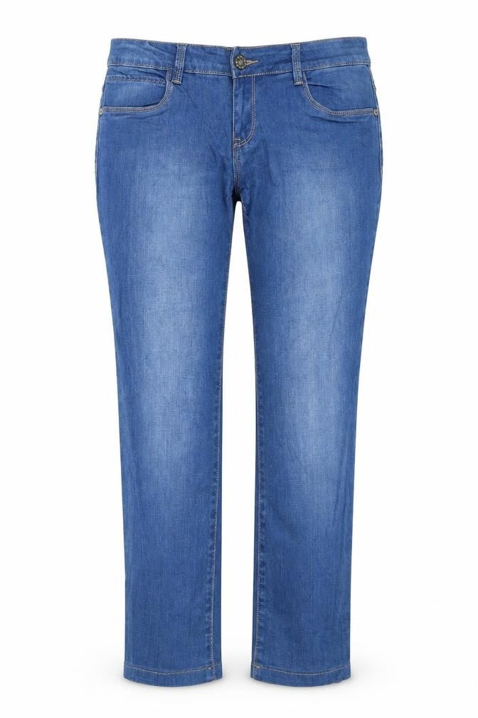 DMR Womens Blue Cotton Straight Jeans Size 31 in Regular Zip