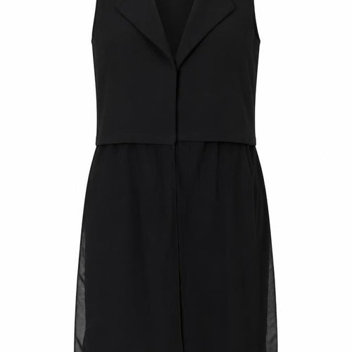 Boohoo Womens Black Polyester Basic Blouse Size M V-Neck