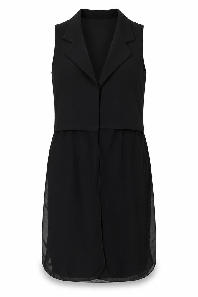 Boohoo Womens Black Polyester Basic Blouse Size M V-Neck