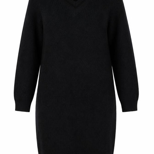 ASOS Womens Green Acrylic Jumper Dress Size 4 V-Neck Pullover