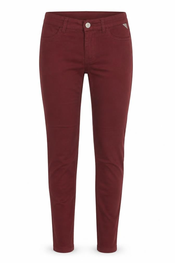 FB Sister Womens Red Cotton Skinny Jeans Size M L28 in Regular Button