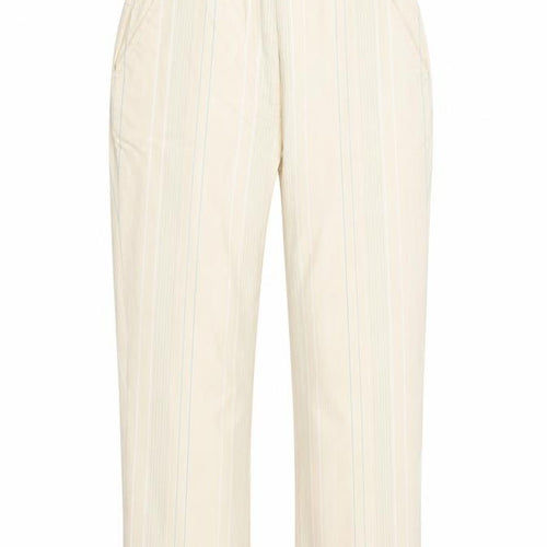 Green Lamb Womens Yellow Striped Polyester Trousers Size 10 Regular Button