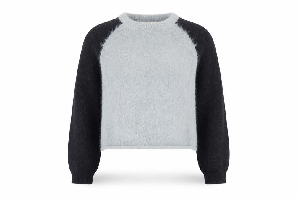 FOREVER 21 Womens Grey Round Neck Polyamide Henley Jumper Size S
