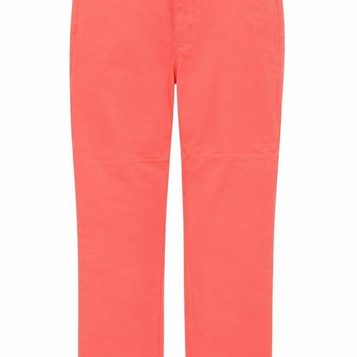 Street One Womens Red Cotton Straight Jeans Size 6 Regular Zip